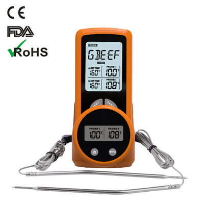 kopen Digitale de Thermometerradio die van het Barbecuevlees Kokende Thermometer met Temperaturenalarm roosteren online manufacture