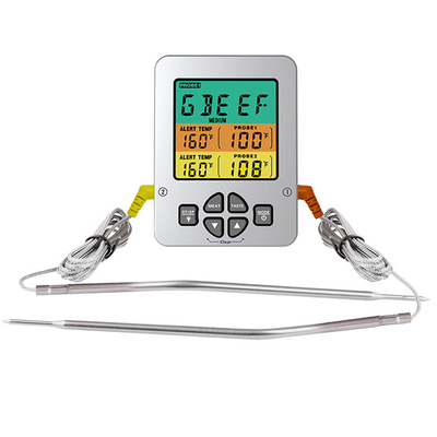 kopen Hoge Dubbele van de het Vleesthermometer van de Temperaturenbarbecue Multisonde 304 Roestvrij staal LCD online manufacture