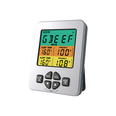 kopen Twee Dubbele van het de Thermometerlapje vlees van de Sondebarbecue de Temperatuurmonitor LFGB online manufacture