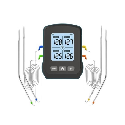 kwaliteit 4 Thermometer van het sonde de Digitale Vlees met App Veelvoudige Sondes Fabriek