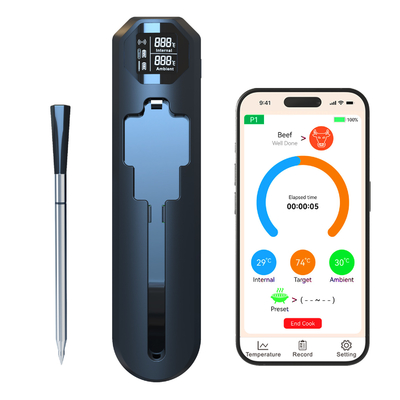 Good price 820FT Smart Wireless Meat Thermometer voor Keuken Kook Outdoor Grilling Digitale BBQ Thermometer Gecontroleerd door Phone APP online