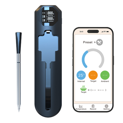 Good price 820FT Long Range Smart Wireless Instant Read Kookgrill Thermometer Huishoudelijke Keuken App Remote Meat Thermometer online