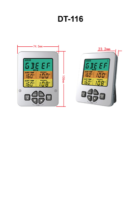 Good price Het draadloze Verre Digitale Dubbele van de de Thermometergrill van het Sondevlees Brede Lcd Scherm online
